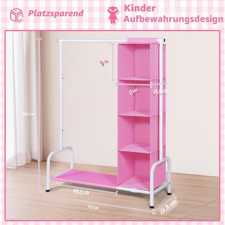Univivi Kleiderständer Kinder, Kleiner Baby Kleiderstange Strapazierfähige Kleiderständer Stabil mit