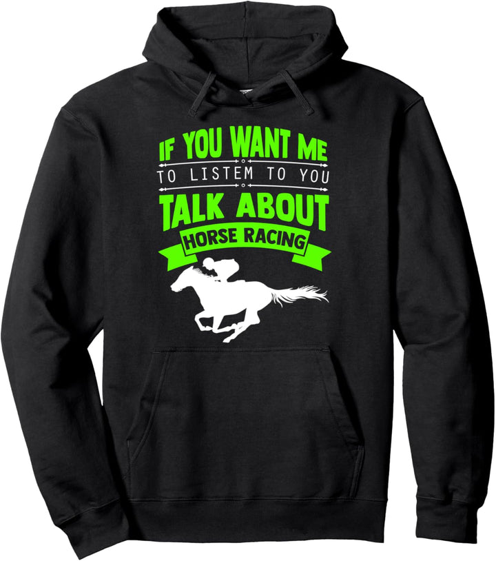 Pferderennen, Rennsport Jockey Pferderennen Pferde Pullover Hoodie