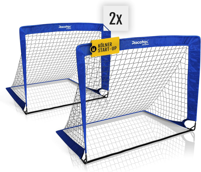 Racetex 2er Fussballtor Kinder Set - Fussball Tore inkl. nützlicher Tasche zum Transportieren - Vers