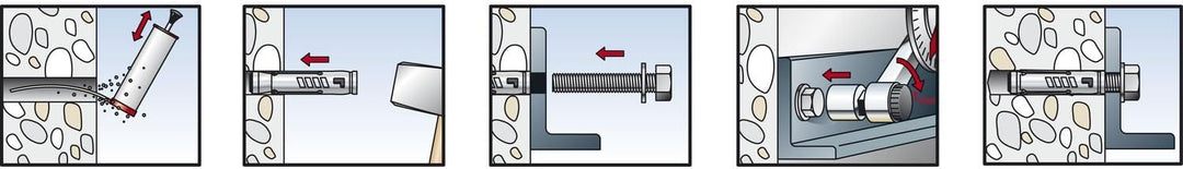 fischer 90246 TA M 8 Schwerlastanker verzinkt mit Zulassung 50 Stück, M 8