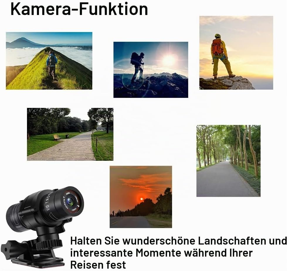 Hangang Mini Action cam 1080P Full HD Action Wasserdicht Sport Helm Bike Helm Video Kamera DVR AVI V