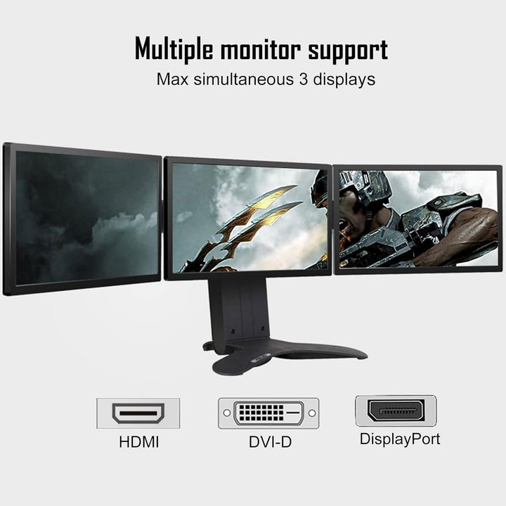 QTHREE GTX 1050 Ti Grafikkarte, 4GB 128-bit GDDR5, Desktop Grafikkarten for PC Gaming, DisplayPort H