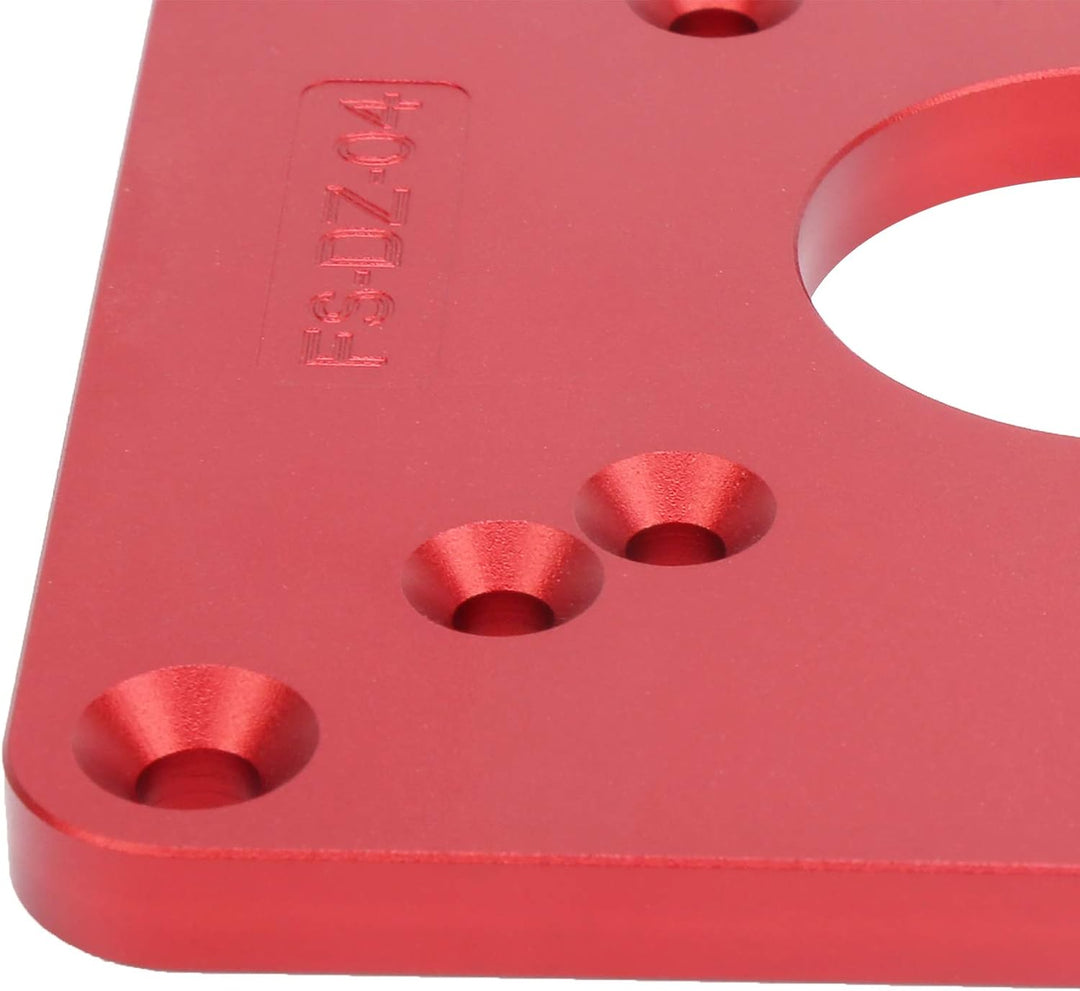 Router Base, Flip Board aus Aluminiumlegierung, Router Sub Base Plate mit Vorgebohrten Löchern Kompa