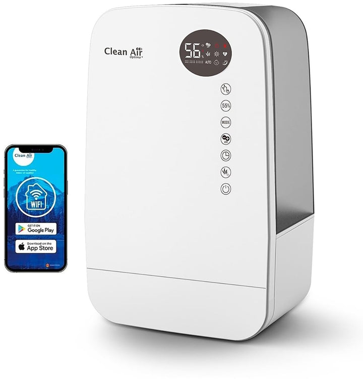 Luftbefeuchter mit Ionisator und Aromatherapie - Clean Air Optima CA-607W Smart - Befeuchtungsleistu