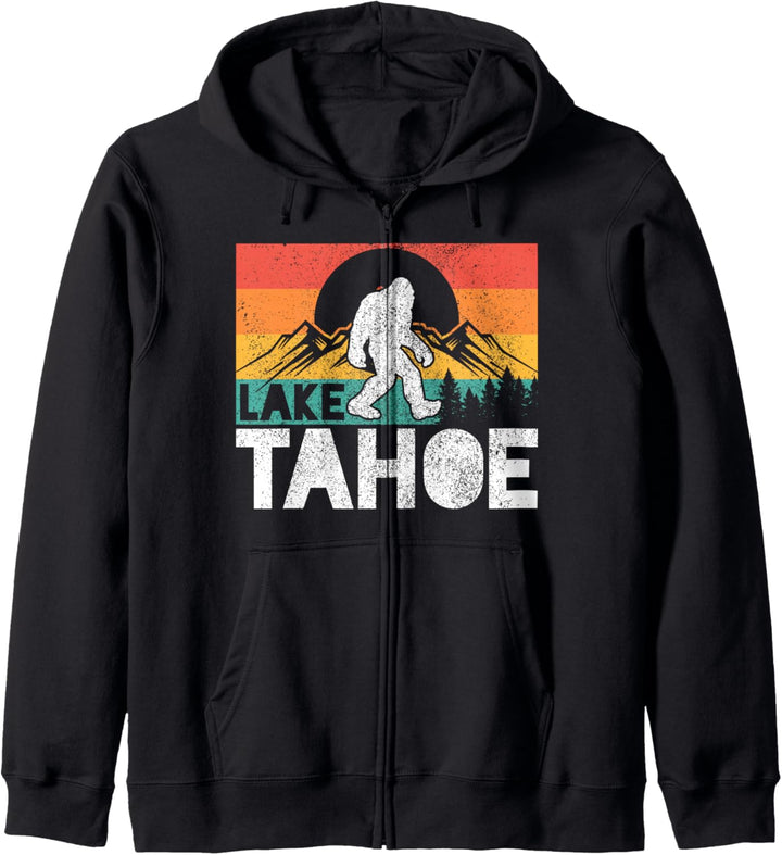 Lake Tahoe California Bigfoot Vintage Amerika Kalifornien Kapuzenjacke