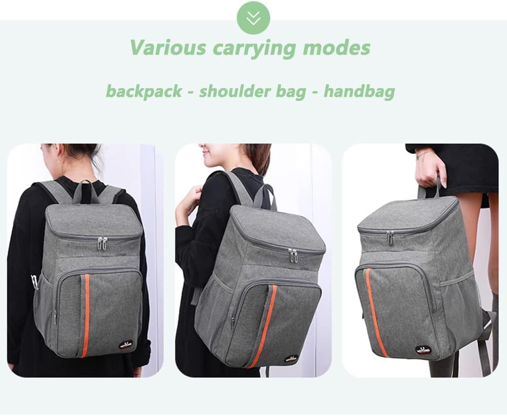 YDFYX 26L Kühl Rucksack Thermo Rucksack Picknicktasche Gross Isoliert Cooler Bag Männer Frauen für M