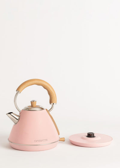 CREATE/PACK TOAST RETRO + KETTLE RETRO M/Rosa Toaster und Wasserkocher/Wasserkocher 1 L 1L - Retro R