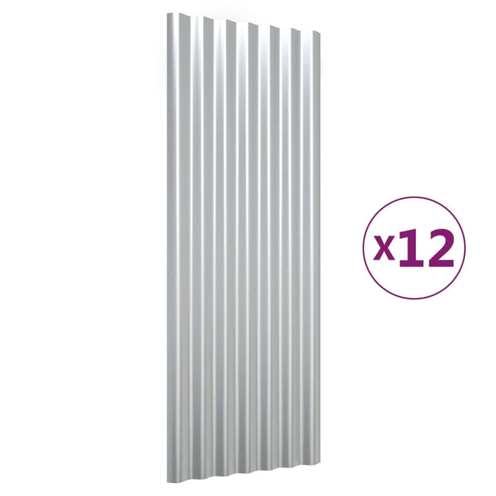 Yolola Trapezblech 12 x Dachbleche Trapezblech Trapezbleche Profilblech Wellblechdach 100 x 36 cm Tr