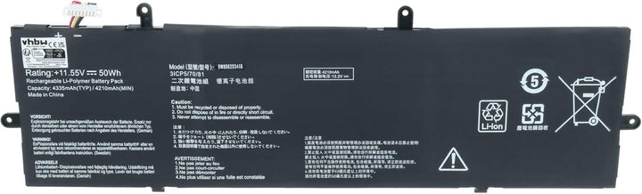vhbw Akku kompatibel mit Asus ZenBook 14 UX433FN-N5230R, UX433FQ-A5032R, UX433FQ-A5032T Notebook (42