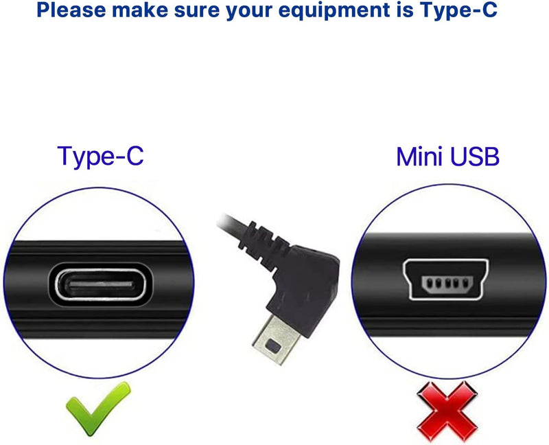 GKU Typ C Hardwire-Kit Dash Cam, 12V- 24V bis 5V 3A, 3,5 Meter Auto-Ladekabel-Kabel, Parküberwachung