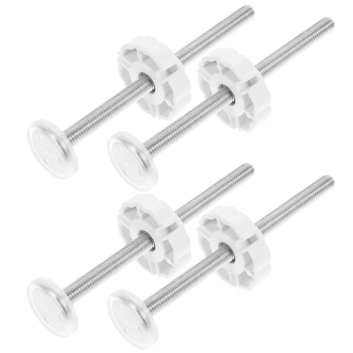HEMOTON 4Er-Pack Gewindespindelstangen M8 12.50 X 2.50 X 0.80Cm Ersatzbolzen Für Druckmontierte Pet