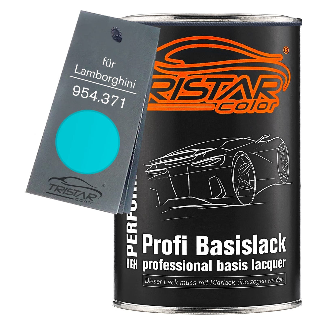TRISTARcolor Autolack Dose spritzfertig für Lamborghini 954.371 Celeste Basislack 1,0 Liter 1000ml