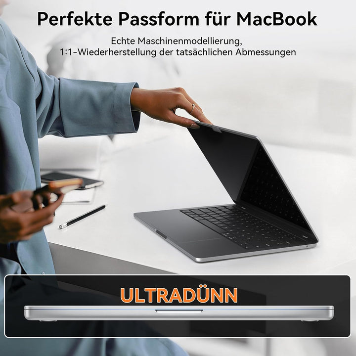Mamol 360° Magnetischer Blickschutzfilter für MacBook Air 13.6 Zoll 2022-2026 (M2/M3/M4/M5 Chip), 4-