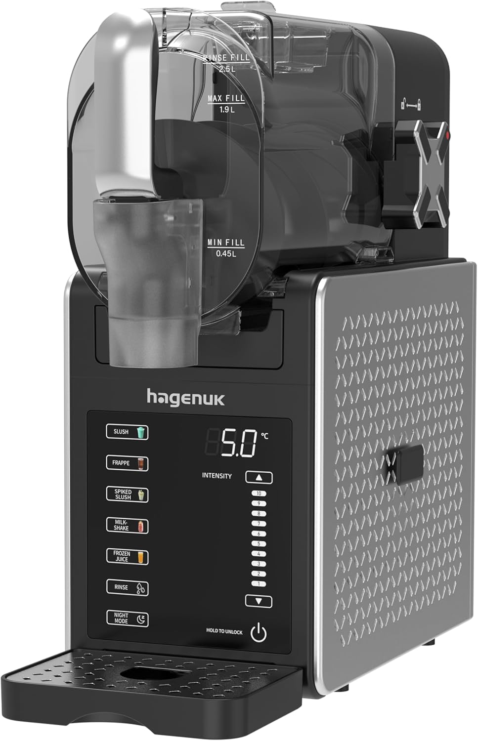 Slush Eismaschine SIM-200.1.9 2,2L Auto-Clean Funktion Softice Maschine 200W Temperaturanzeige