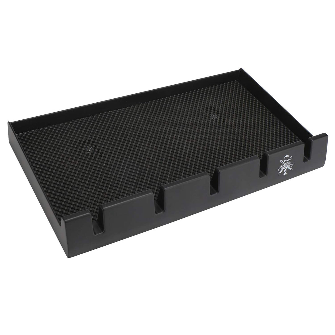 Haarschneider Tablett, Segbeauty Barbier Herren barttrimmer Organisator mit 5 Kerben Anti-Rutsch-Pro