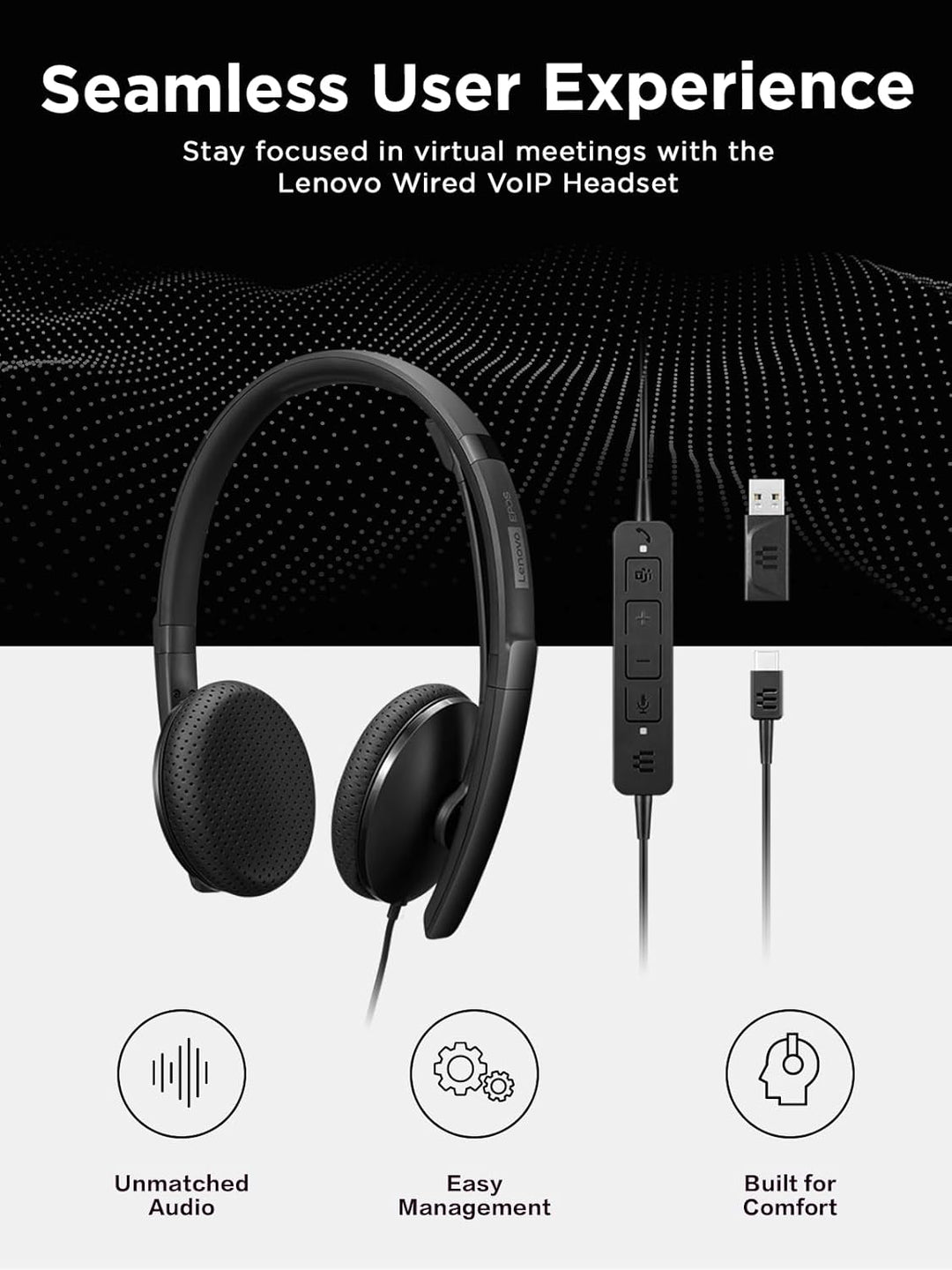 Lenovo Wired VOIP Headset