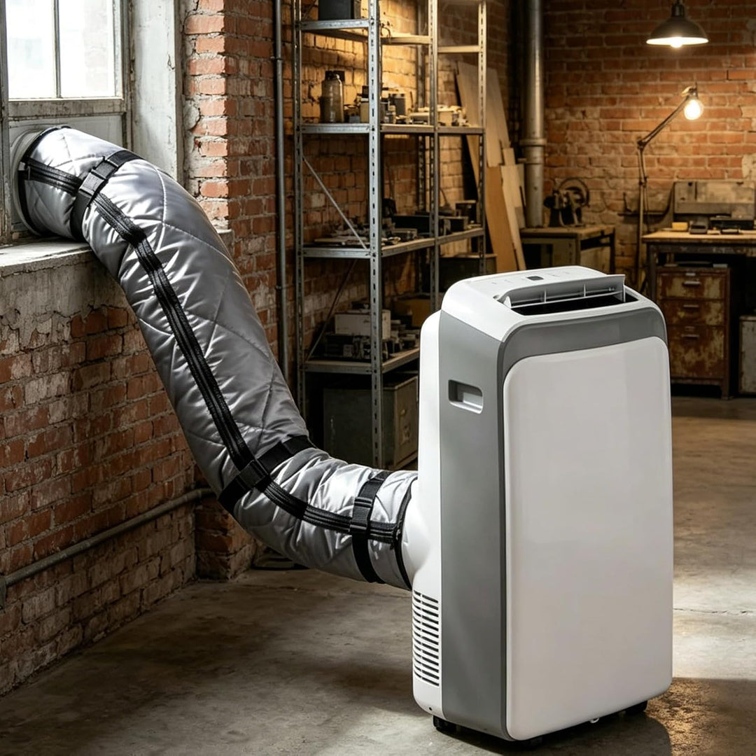 Zerodeko Isolierhülle für Klimaanlagenschläuche aus Aluminiumfolie und Oxford Stoff Flexible Passfor