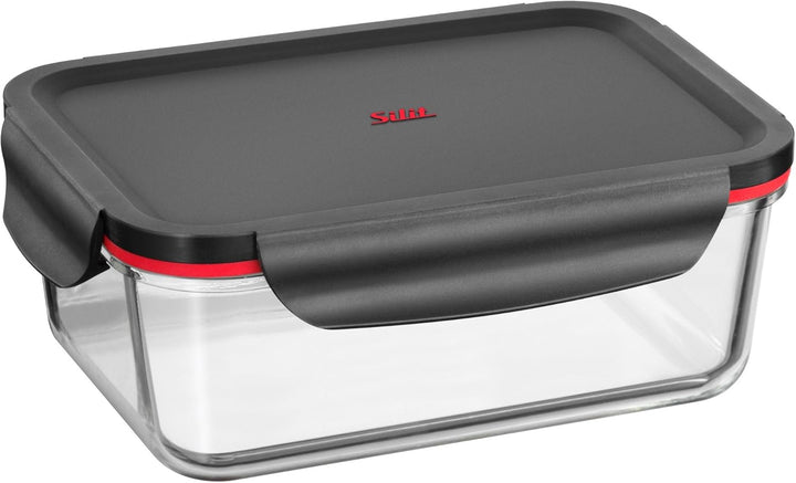 Silit Storio Vorratsdose 21 x 14 cm, Glas, Vorratsglas, luftdichter Aroma-Deckel, Frischhaltedose zu