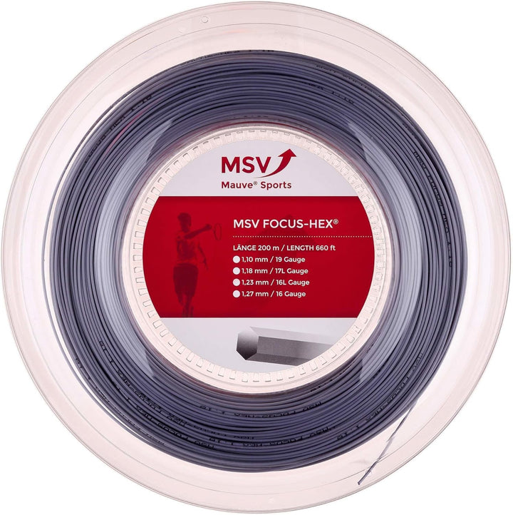 MSV Saitenrolle Focus-HEX 1.23 - argento, 1.23 - argento