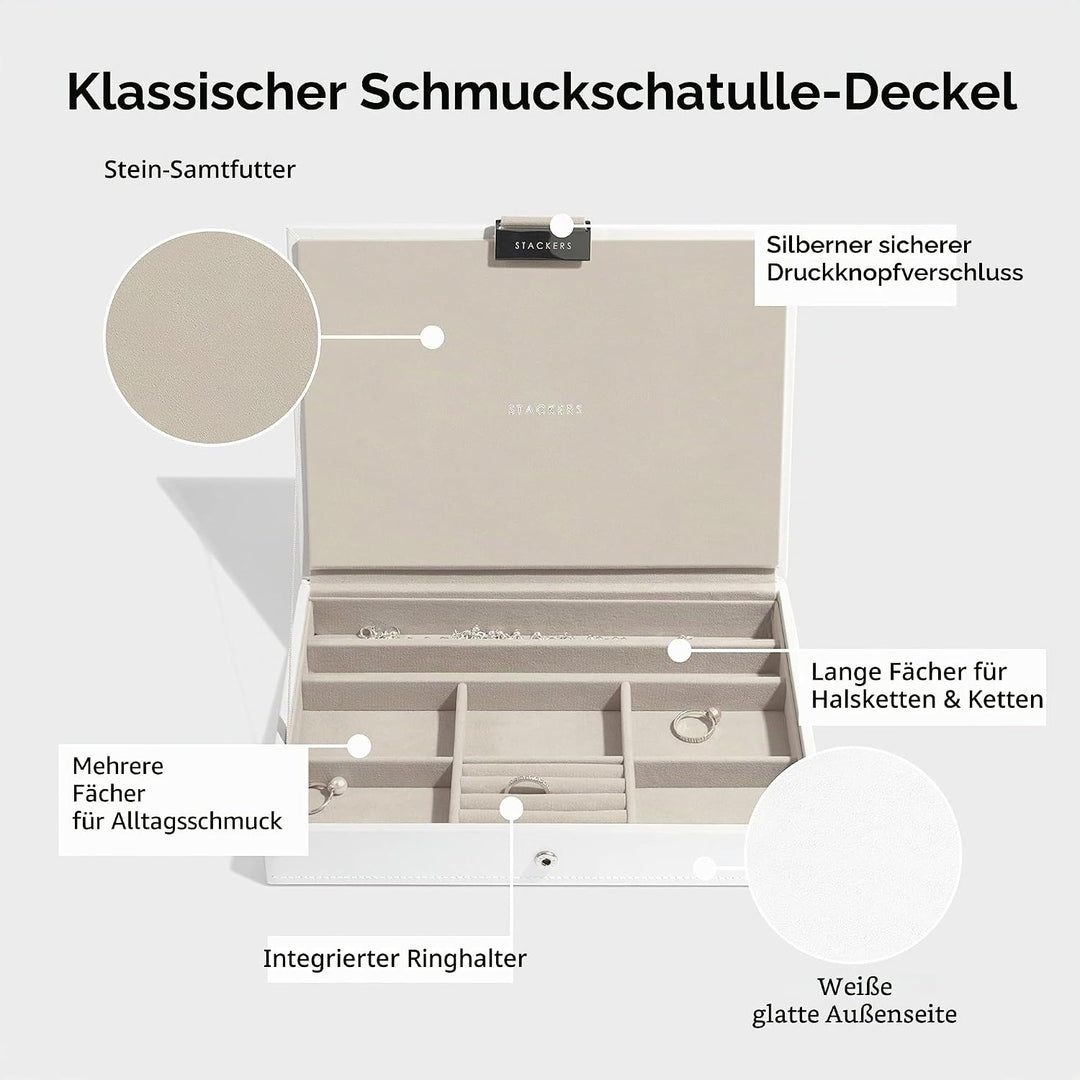 Stackers Weiss Klassisch Schmuckschatulle - 4 White, White