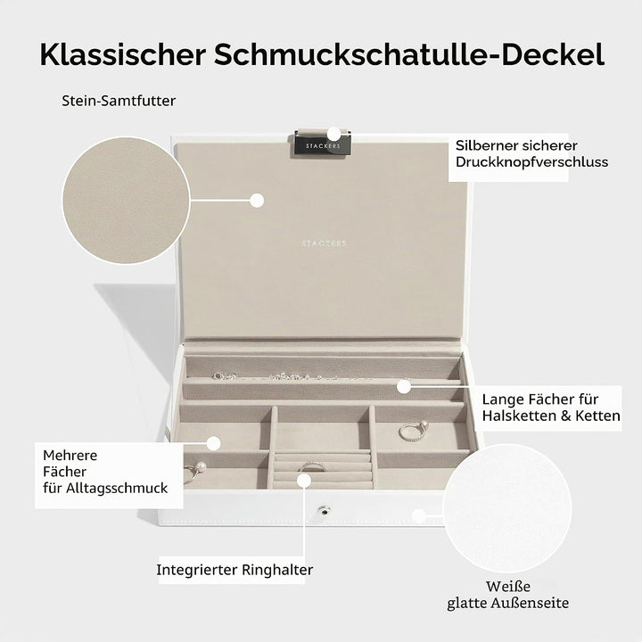 Stackers Weiss Klassisch Schmuckschatulle - 4 White, White
