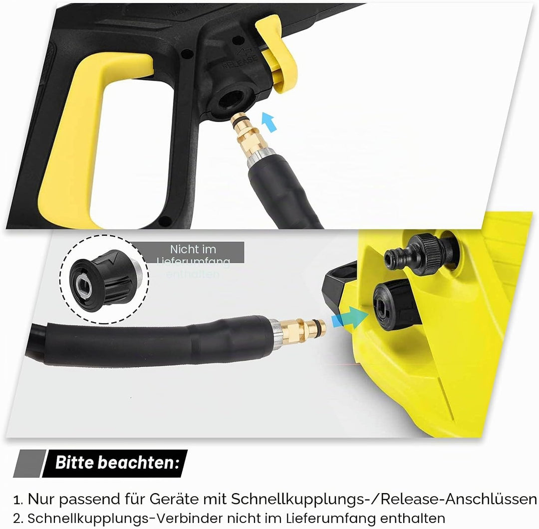 Emoobin 10M Ersatz-Hochdruckschlauch-Verlängerungsschlauch für Karcher K-Serie K2 K3 K4 K5 K6 K7 Hoc