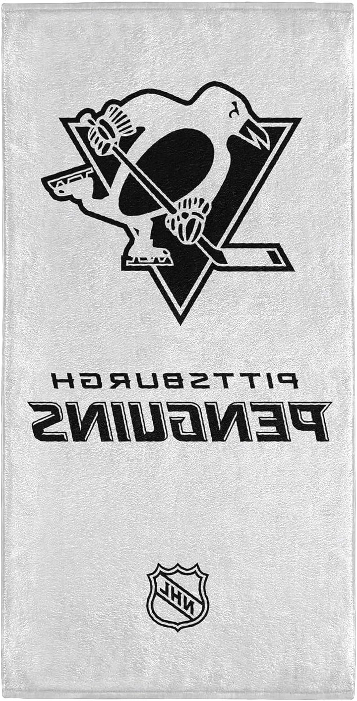 Pittsburgh Penguins NHL Duschtuch Handtuch Badetuch in 70 x 140 cm, 100 % Baumwolle