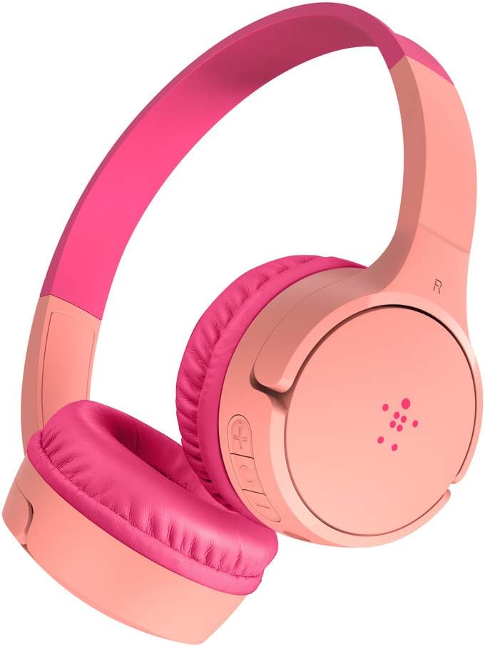 Belkin SoundForm Mini drahtloser Kinder-On-Ear-Kopfhörer mit integriertem Mikrofon zum Online-Lernen