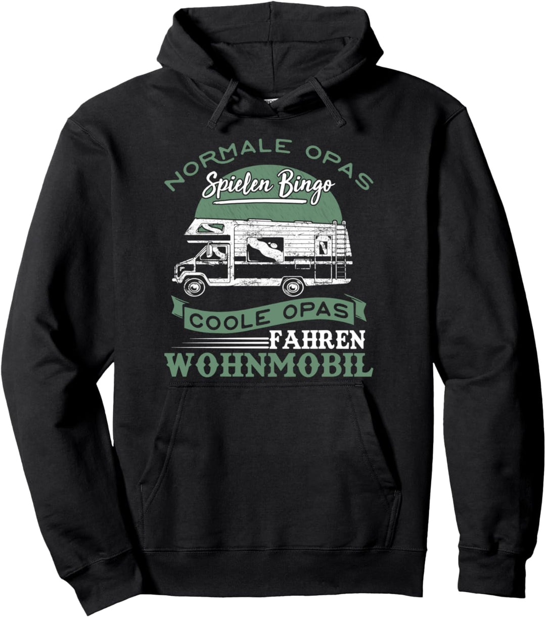 Normale Opas spielen Bingo Campervan Campingplatz geboren Pullover Hoodie