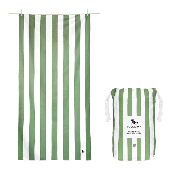 Dock &amp; Bay Strandhandtuch - Schnell trocknende Mikrofaser, ohne Sand - Kompakt, Leicht - 100% recyce