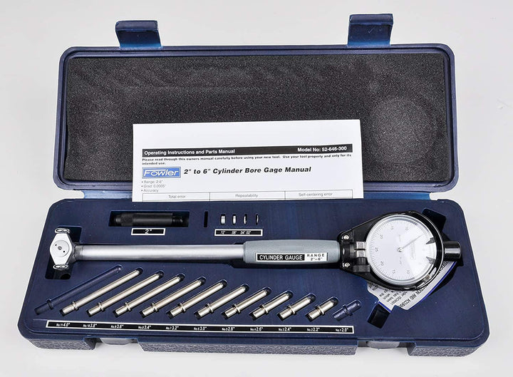 Fowler 52–646–300 15,2 cm Zylinder Zifferblatt Bohrung Gauge