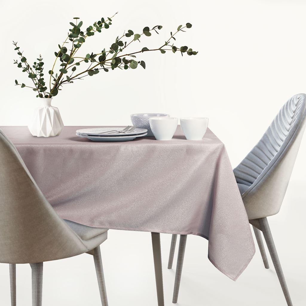AmeliaHome Tischdecke 110x180 cm Tischtuch Tafeldecke Fleckschutz Lotuseffekt Abwaschbar Wasserabwei