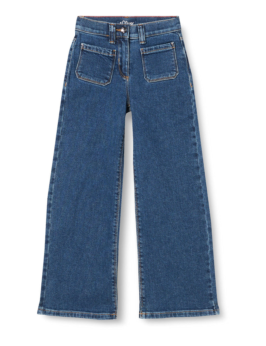 s.Oliver Mädchen Jeans, Wide Leg Jeans, Wide Leg 110 Blue Denim, 110 Blue Denim