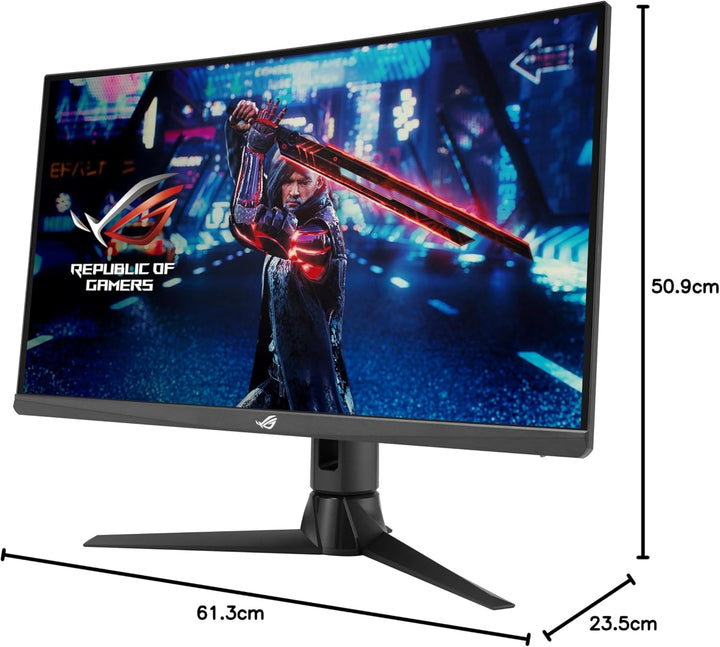 ASUS ROG Strix XG27AQV - 27 Zoll WQHD Curved Gaming Monitor - 170 Hz, 1ms GtG, FreeSync Premium, Dis