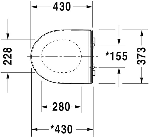 Duravit WC-Sitz DuraStyle Basic, Toilettendeckel aus Urea-Duroplast, Klodeckel mit Edelstahl Scharni