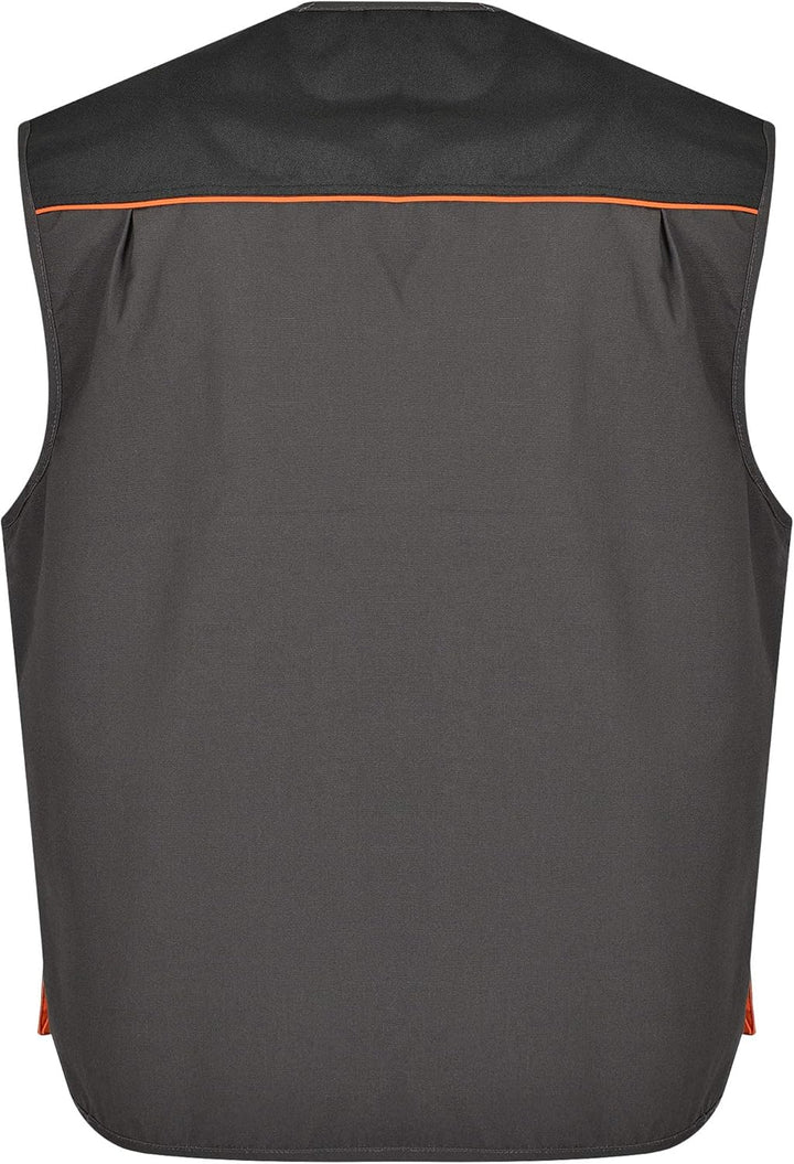 BWOLF Atlas Multifunktionale Arbeitsweste Herren Arbeitsweste Classic Grau/Orange M Grau/Schwarz/Ora
