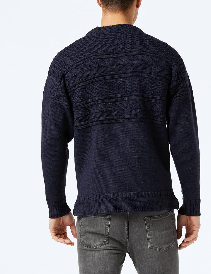 Nauticalia Rundhalsausschnitt Guernsey Navy 2XL, XXL Navy XXL, Navy XXL