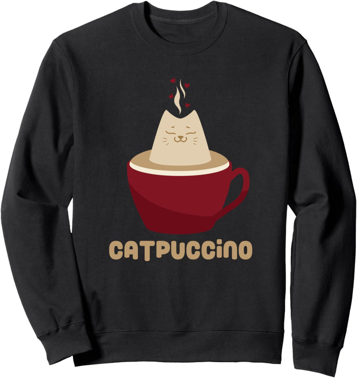Catpuccino Katze in Cappuccinotasse Sweatshirt