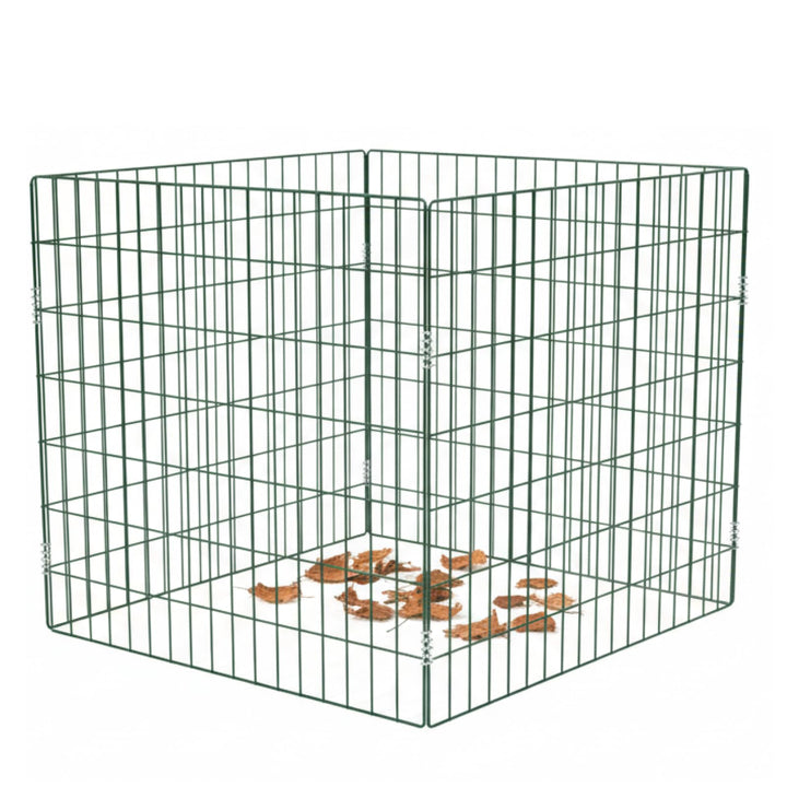 TRUTZHOLM Metall Kompostgitter Gartenkomposter werkzeugloser Aufbau 80 × 80 x70 cm Stahldraht pulver