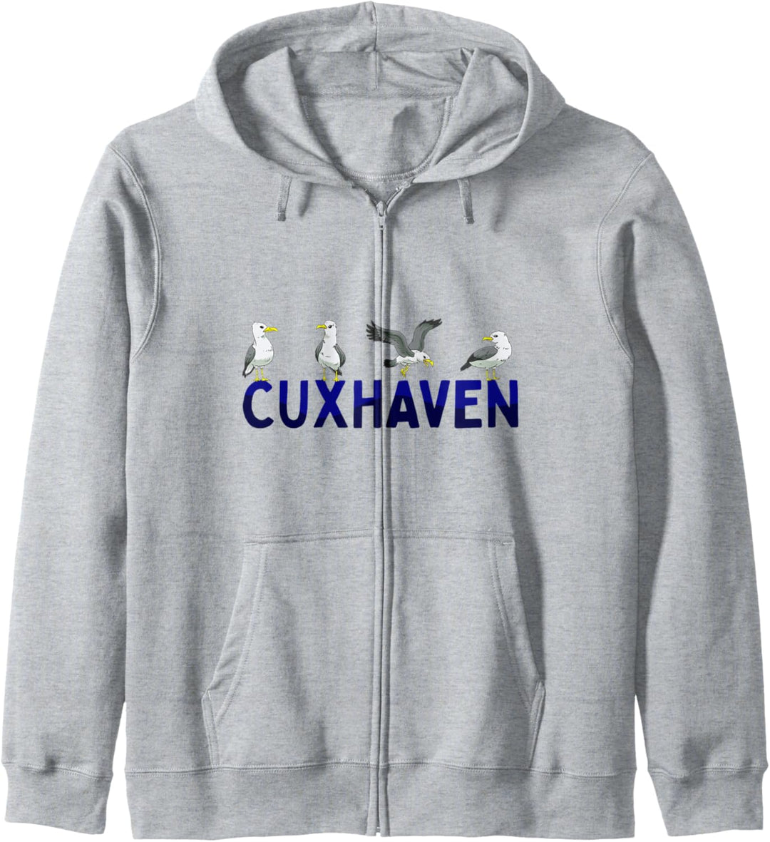 Cuxhaven Möwen Nordsee Moin Norddeutsch Kapuzenjacke