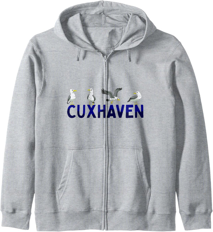 Cuxhaven Möwen Nordsee Moin Norddeutsch Kapuzenjacke