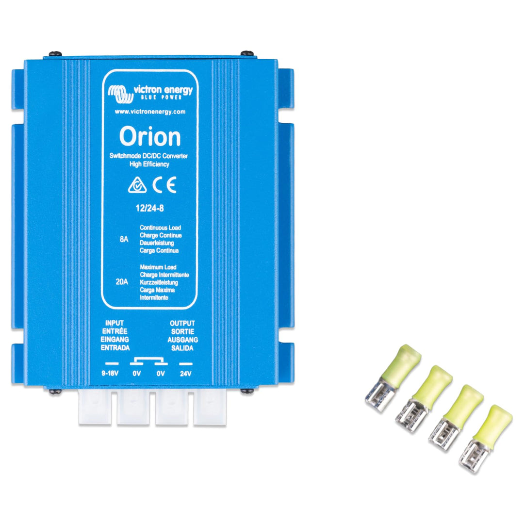 Victron Energy Orion IP20 12/24-Volt 8 Amp DC-DC Konverter Nicht isoliert, Hohe Leistung 12/24-Volt,