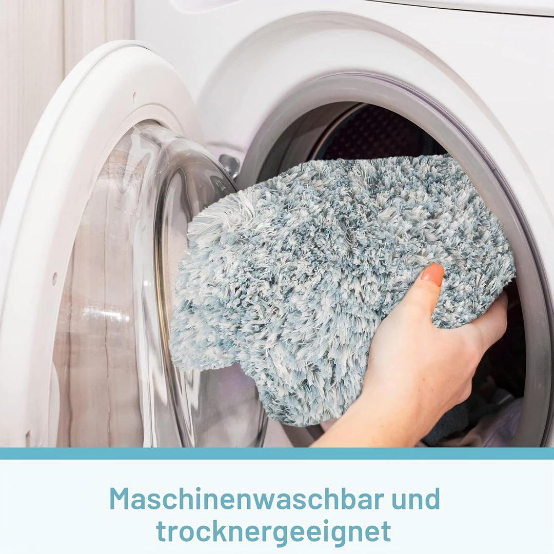 FCSDETAIL rutschfeste, Hochflor Badteppiche, Maschinenwaschbare Badematte, Badvorleger mit Wasserabs