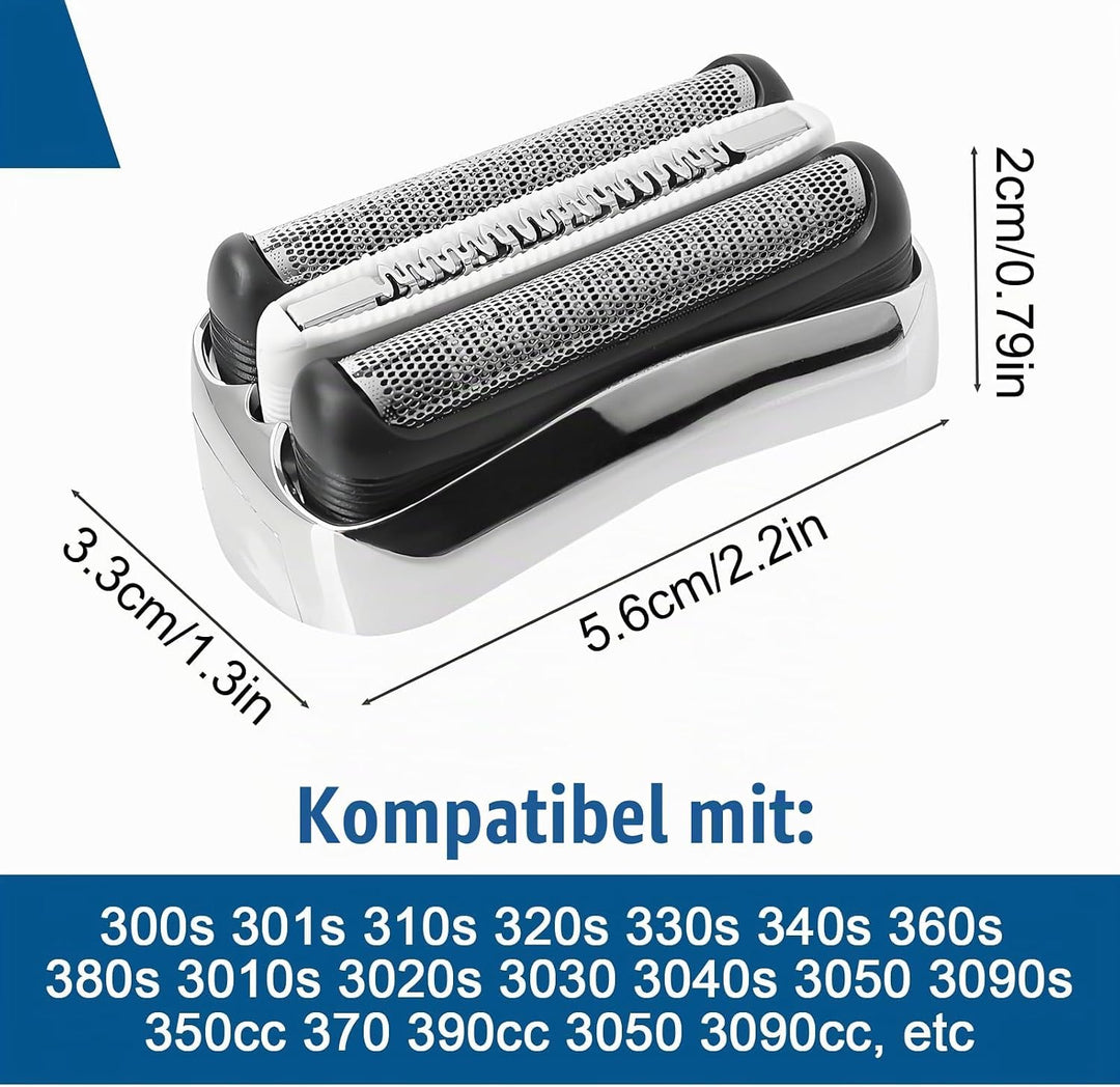 2 Stück Series 3 Scherkopf 32S Ersatzrasierkopf Kompatibel mit Series 3 Männer Rasierer Scherkopf Ra