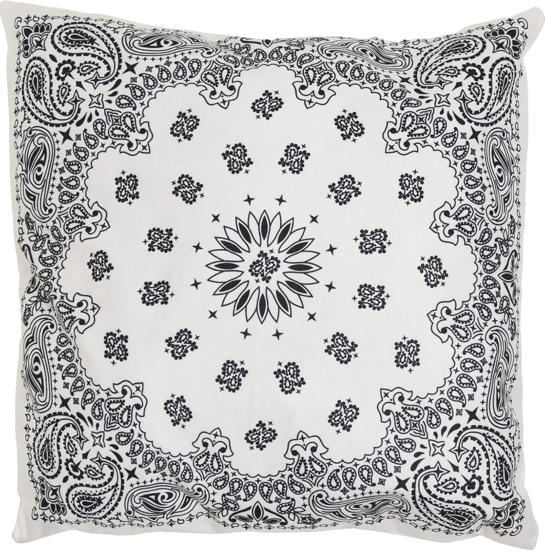 Urban Classics Accessoires Bandana Print Cushion Set Einheitsgrösse Black/White, Einheitsgrösse Blac