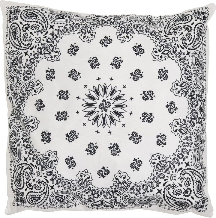 Urban Classics Accessoires Bandana Print Cushion Set Einheitsgrösse Black/White, Einheitsgrösse Blac