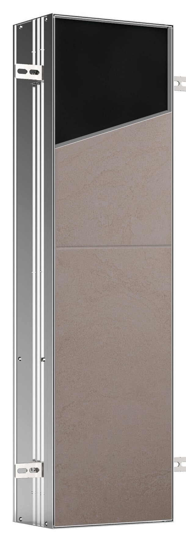 emco ASIS PLUS Unterputz-Schrankmodul mit LED Beleuchtung, Badezimmerschrank für unsichtbaren Staura