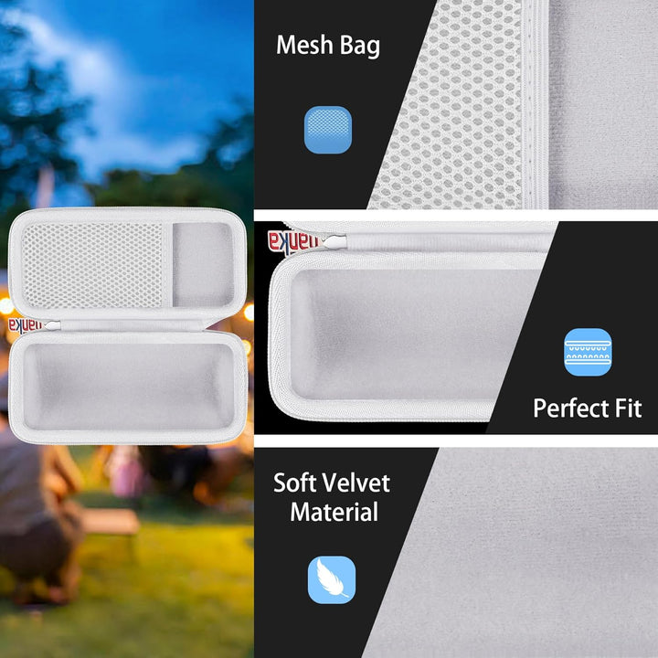 Khanka Hartschalenhülle kompatibel mit Sonos Roam 2 / Sonos Roam/Sonos Roam SL, tragbarer, wasserdic