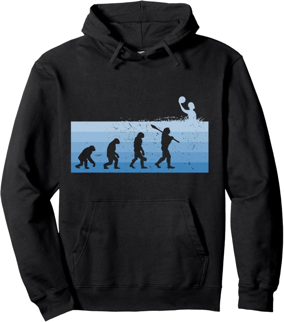 Wasserball Evolution Entwicklung Geschenkidee Wassersport Pullover Hoodie