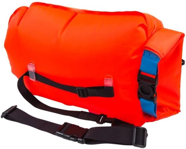 SAFE4SPORT PerfectSwimmer+ - Aufblasbare Schwimmboje - Sicherheitsboje mit Einer Tasche für Dinge